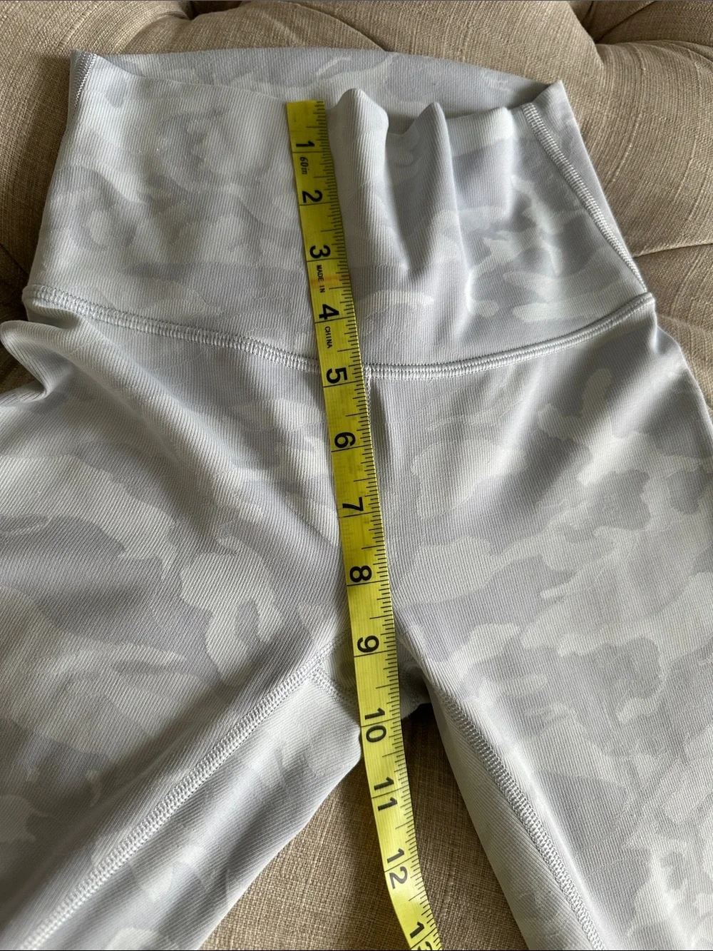lululemon athletica Light Gray Camo Leggings